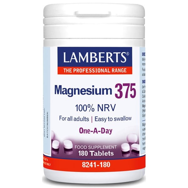 Lamberts Magnesium 375mg, 180tabs